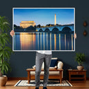 Washington DC Wall Art Canvas Print – Lincoln Memorial Night by MyGreatCanvas | Canvas Wall Art Prints | Photo Prints & Wall Decor