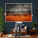 Black Orange Abstract Wall Art Canvas Print Modern Textured by MyGreatCanvas | Canvas Wall Art Prints | Photo Prints & Wall Decor