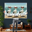 Funny Seagull Wall Art Canvas Print Beach Birds With by MyGreatCanvas | Canvas Wall Art Prints | Photo Prints & Wall Decor