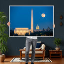 Washington DC Skyline Wall Art Canvas Print – Lincoln by MyGreatCanvas | Canvas Wall Art Prints | Photo Prints & Wall Decor