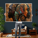 Abstract Afro American Women Wall Art Canvas Print by MyGreatCanvas | Canvas Wall Art Prints | Photo Prints & Wall Decor