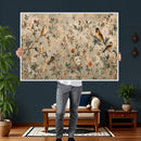 Vintage Birds and Flowers Wall Art Canvas Print, Botanical by MyGreatCanvas | Canvas Wall Art Prints | Photo Prints & Wall Decor