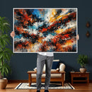 Lyrical Abstrac Wall Art Canvas Print, Orange Blue Abstract by MyGreatCanvas | Canvas Wall Art Prints | Photo Prints & Wall Decor