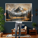Mountain Lake Canvas Wall Art — Rustic Forest Landscape by MyGreatCanvas | Canvas Wall Art Prints | Photo Prints & Wall Decor