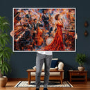 Jazz Band Canvas Wall Art — Jazz Club Singer Saxophone Print by MyGreatCanvas | Canvas Wall Art Prints | Photo Prints & Wall Decor