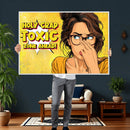 Pop Art Print Bathroom Sign Wall Art Canvas Print — Funny by MyGreatCanvas | Canvas Wall Art Prints | Photo Prints & Wall Decor