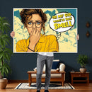 Pop Art Print Bathroom Sign Wall Art Canvas Print — Funny by MyGreatCanvas | Canvas Wall Art Prints | Photo Prints & Wall Decor