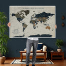 Custom Push Pin World Map Wall Art Canvas Print – by MyGreatCanvas | Canvas Wall Art Prints | Photo Prints & Wall Decor