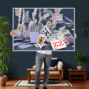 Playing Cards Canvas Wall Art | Casino Game Room Decor, by MyGreatCanvas | Canvas Wall Art Prints | Photo Prints & Wall Decor