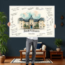 Wedding Guest Book Alternative Wall Art Canvas Print, Personalized Wedding Signature Poster, Custom Couple Photo Guestbook Canvas by MyGreatCanvas | Canvas Wall Art Prints | Photo Prints & Wall Decor