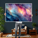 Colorful Abstract Canvas Wall Art Print, Vibrant Popup Color Art Print