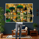 Gustav Klimt Golden Cityscape Wall Art Canvas Print, by MyGreatCanvas | Canvas Wall Art Prints | Photo Prints & Wall Decor