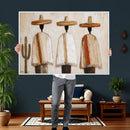 Mexican Wall Art Canvas Print, Southwestern Sombrero Poncho Painting, Neutral Earthy Boho Decor, Fiesta Living Room Art, Impasto Style Print by MyGreatCanvas | Canvas Wall Art Prints | Photo Prints & Wall Decor