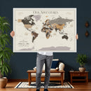 World Map Wall Art Print