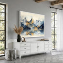 Lake Abstract Mountain Wall Art Canvas Print