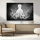 Black White Octopus Wall Art Canvas Print by MyGreatCanvas | Canvas Wall Art Prints | Photo Prints & Wall Decor