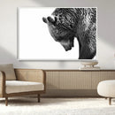 Black and White Grizzly 399 Bear Canvas Print Wall Art | by MyGreatCanvas | Canvas Wall Art Prints | Photo Prints & Wall Decor