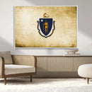 Massachusetts Flag Wall Art Canvas Print by MyGreatCanvas | Canvas Wall Art Prints | Photo Prints & Wall Decor