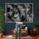 Old Pair of Mens Skates Wall Art Canvas, Men Skates Wall Art