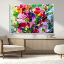 Oil Flower Abstract Canvas Print by MyGreatCanvas | Canvas Wall Art Prints | Photo Prints & Wall Decor