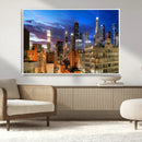 Los Angeles Night Wall Art Canvas Print