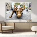 Charging Bull Wall Art Canvas Print