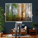Four Seasons Wall Art Forest Canvas Print – Triptych