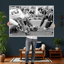 American Football Player Wall Art Canvas Print