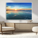Blue Sky and Beach Wall Art Canvas Print