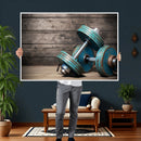 Dambell and Sport Wall Art Canvas Print