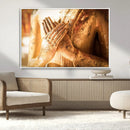 Buddha Statue Hands Wall Art Canvas Print by MyGreatCanvas | Canvas Wall Art Prints | Photo Prints & Wall Decor