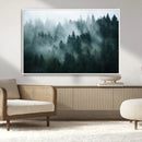 Misty Forest Wall Art – Serene Green Landscape Canvas Print, by MyGreatCanvas | Canvas Wall Art Prints | Photo Prints & Wall Decor