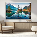 Crystal Clear Lake Wall Art | Mountains Wall Art Canvas | 3 by MyGreatCanvas | Canvas Wall Art Prints | Photo Prints & Wall Decor
