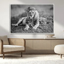 King Forest Lion Wall Art Canvas Print – Framed Majestic by MyGreatCanvas | Canvas Wall Art Prints | Photo Prints & Wall Decor