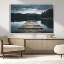 Wooden Bridge Near Lake Wall Art Canvas Print by MyGreatCanvas | Canvas Wall Art Prints | Photo Prints & Wall Decor
