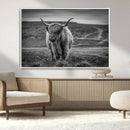 Fluffy Cattle Wall Art Print, Highland Cow Canvas, Framed by MyGreatCanvas | Canvas Wall Art Prints | Photo Prints & Wall Decor