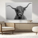 Texas Cow Wall Art Canvas, Texas Longhorn Cattle Canvas by MyGreatCanvas | Canvas Wall Art Prints | Photo Prints & Wall Decor