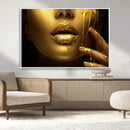 Gold and Women Wall Art Canvas Print by MyGreatCanvas | Canvas Wall Art Prints | Photo Prints & Wall Decor
