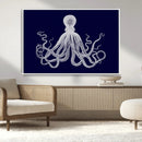 Blue Octopus Wall Art Canvas Print by MyGreatCanvas | Canvas Wall Art Prints | Photo Prints & Wall Decor