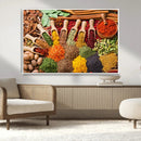 Herbs and Spices Art Canvas Print for Kitchen Kitchen,