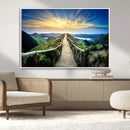 Mountain and Sunset Wall Art Canvas Print by MyGreatCanvas | Canvas Wall Art Prints | Photo Prints & Wall Decor