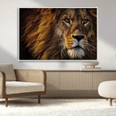Mighty Lion Wall Art Canvas Print – Majestic Animal Portrait by MyGreatCanvas | Canvas Wall Art Prints | Photo Prints & Wall Decor