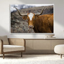 Texas Longhorn Canvas Wall Art - Longhorn Steer Canvas Wall by MyGreatCanvas | Canvas Wall Art Prints | Photo Prints & Wall Decor