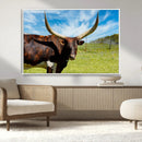 Longhorn and Cow Wall Art, Country Cow Wall Decor Canvas by MyGreatCanvas | Canvas Wall Art Prints | Photo Prints & Wall Decor