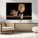 Lion Canvas Wall Art – Majestic Animal Print Artwork for by MyGreatCanvas | Canvas Wall Art Prints | Photo Prints & Wall Decor