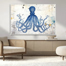 Octopus Canvas Wall Art | Coastal Marine Life Artwork for by MyGreatCanvas | Canvas Wall Art Prints | Photo Prints & Wall Decor