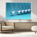 Wall Art Newton's Cradle Canvas Print, Framed Newton Cradle