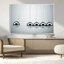 Newton's Cradle Wall Art Canvas Print, Framed Newton Cradle