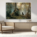Baby Bears in Forest Wall Art Canvas Print by MyGreatCanvas | Canvas Wall Art Prints | Photo Prints & Wall Decor