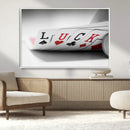 Framed Luck Poker Cards Canvas – Modern Triptych Wall Art,